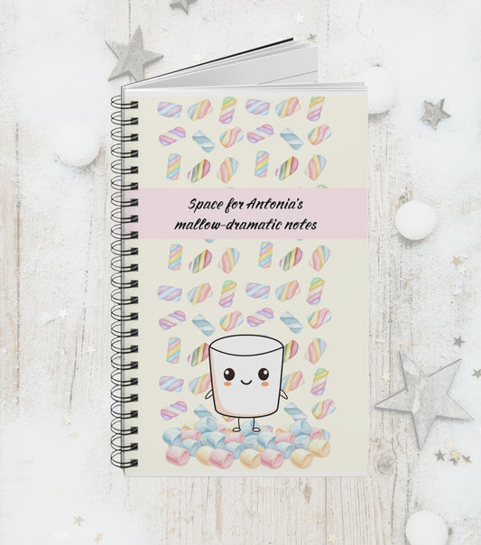 Marshmallow Notizheft (personalisiert)