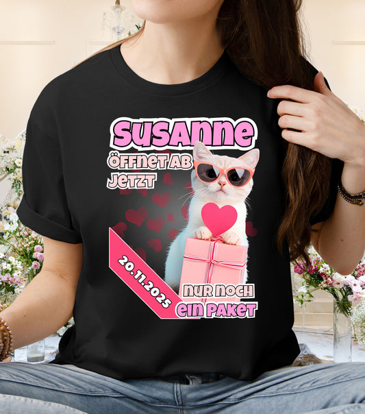 JGA T-Shirt Katze (personalisierbar)