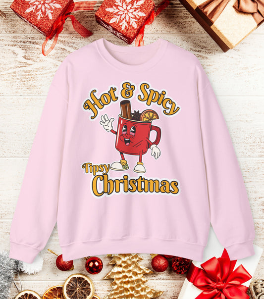 Hot & Spicy Tipsy Christmas Sweatshirt