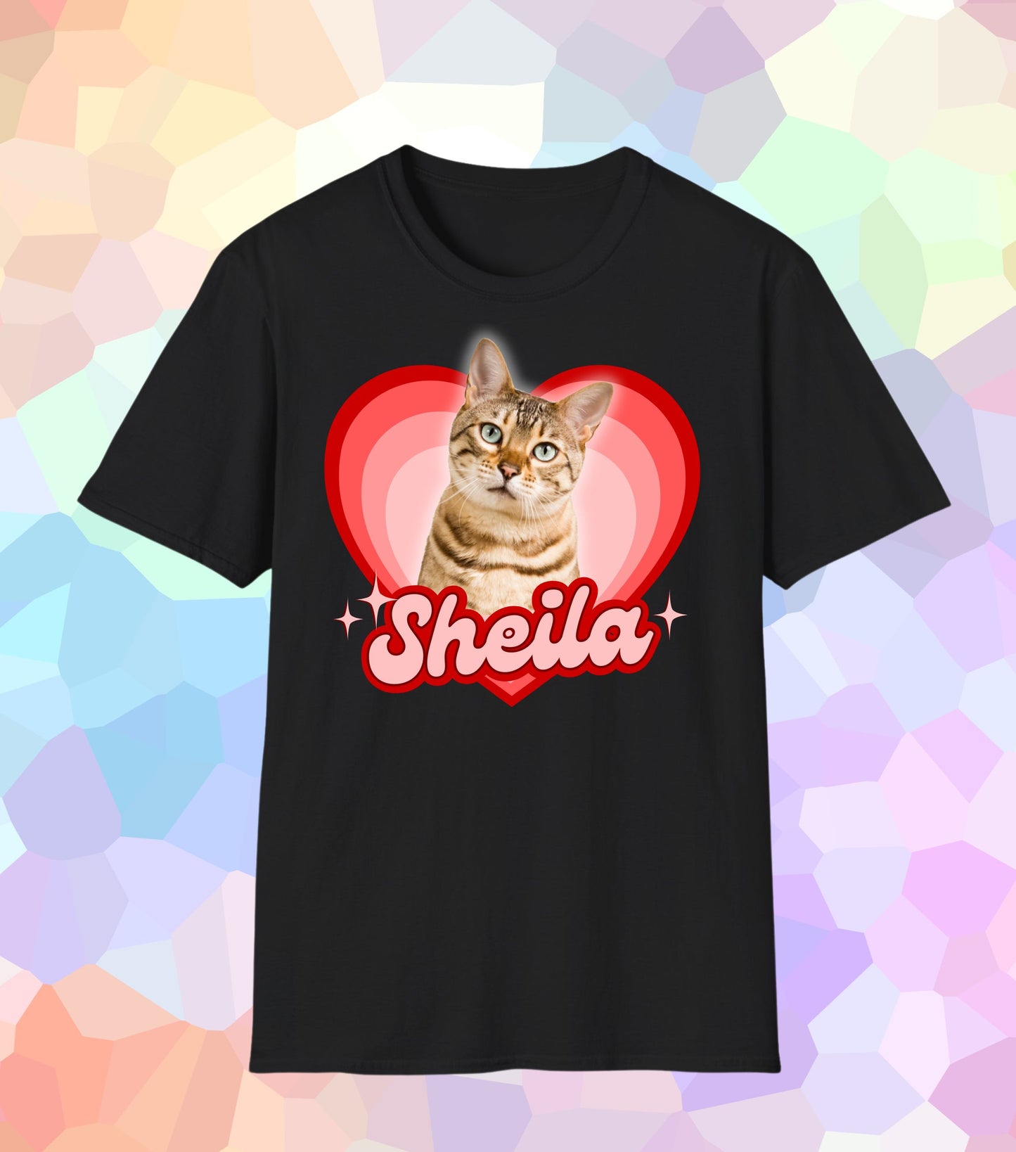 Dein Haustier T-Shirt Herz-Shaped (personalisierbar)