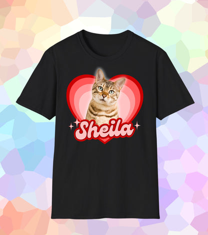Dein Haustier T-Shirt Herz-Shaped (personalisierbar)