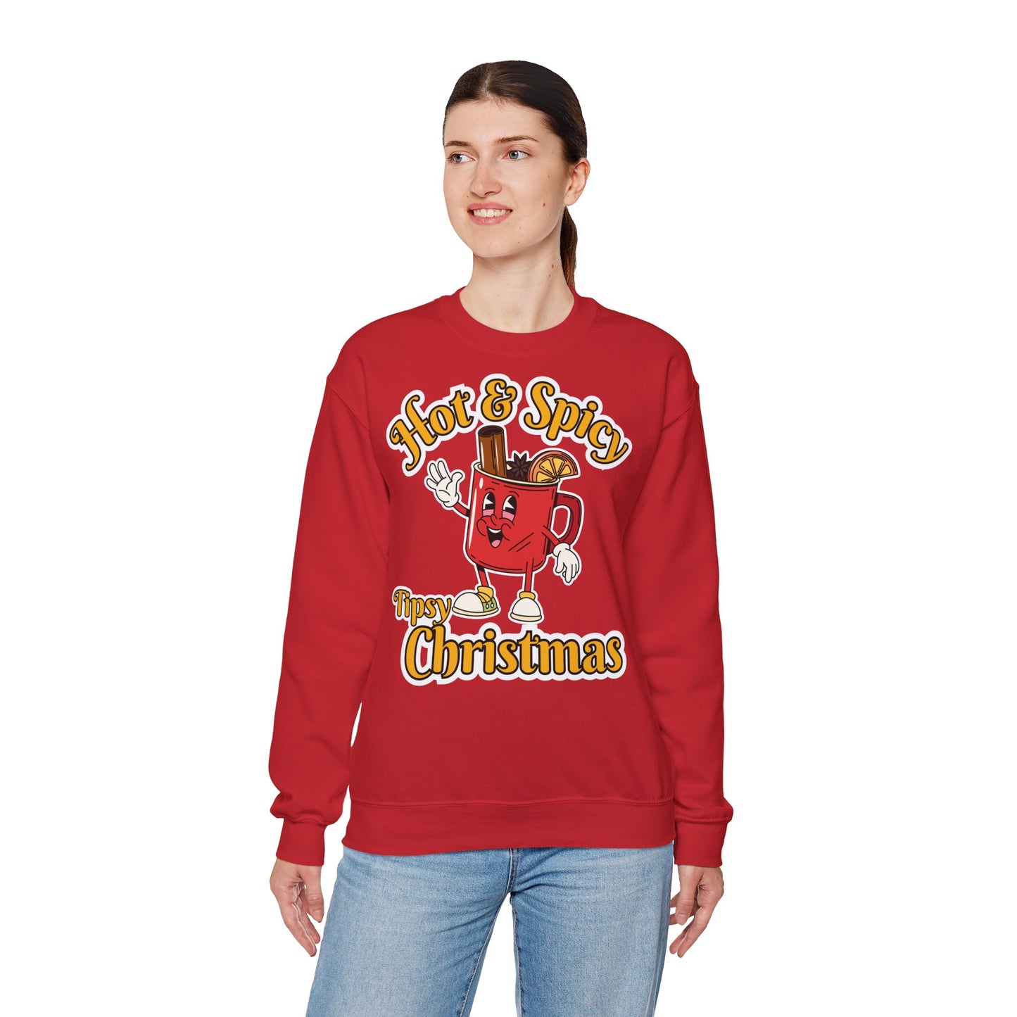 Hot & Spicy Tipsy Christmas Sweatshirt