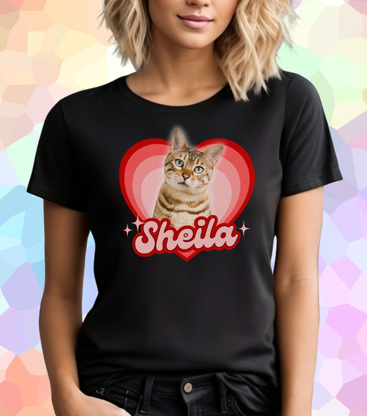 Dein Haustier T-Shirt Herz-Shaped (personalisierbar)