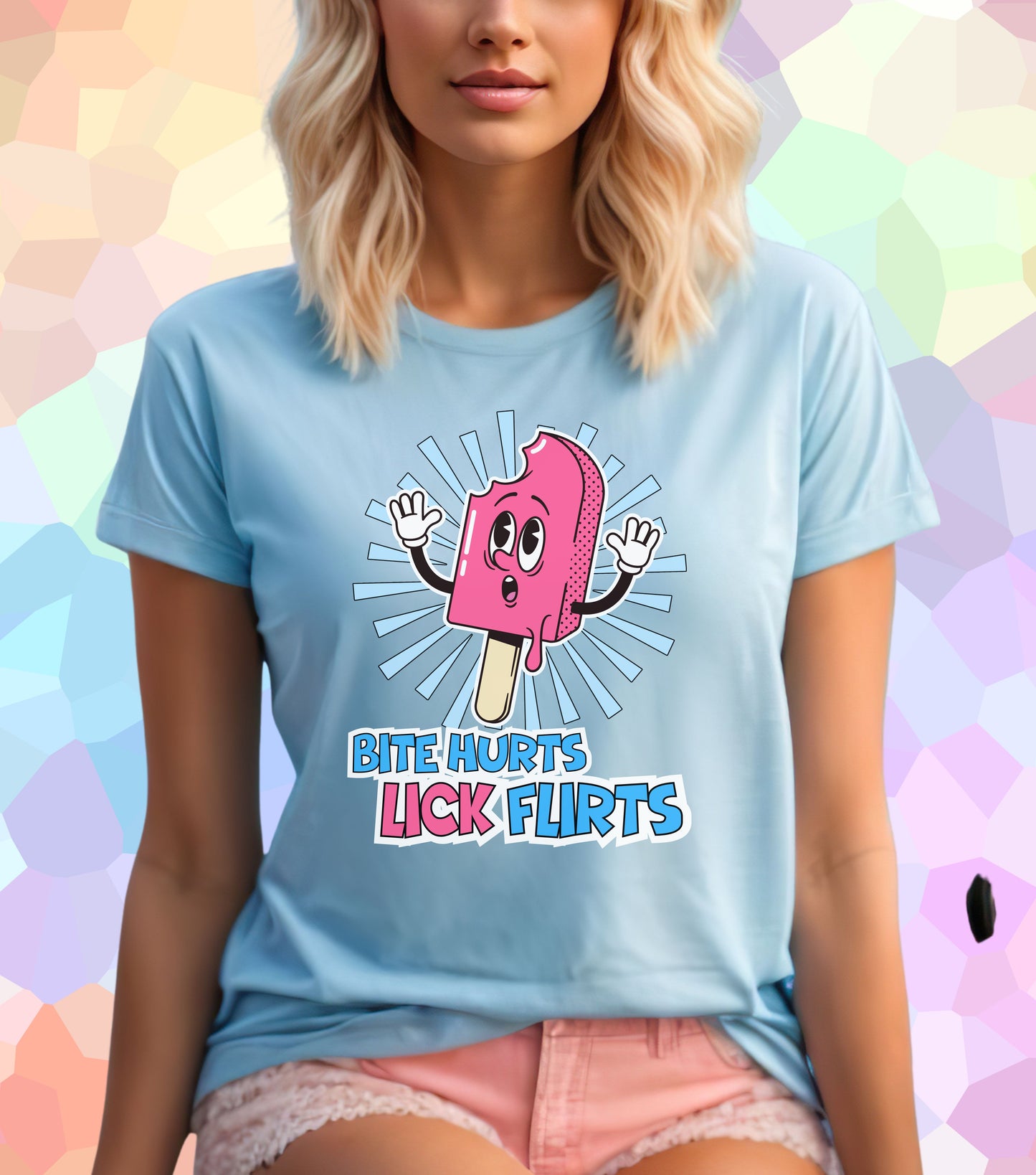 Bite Hurts Lick Flirts T Shirt
