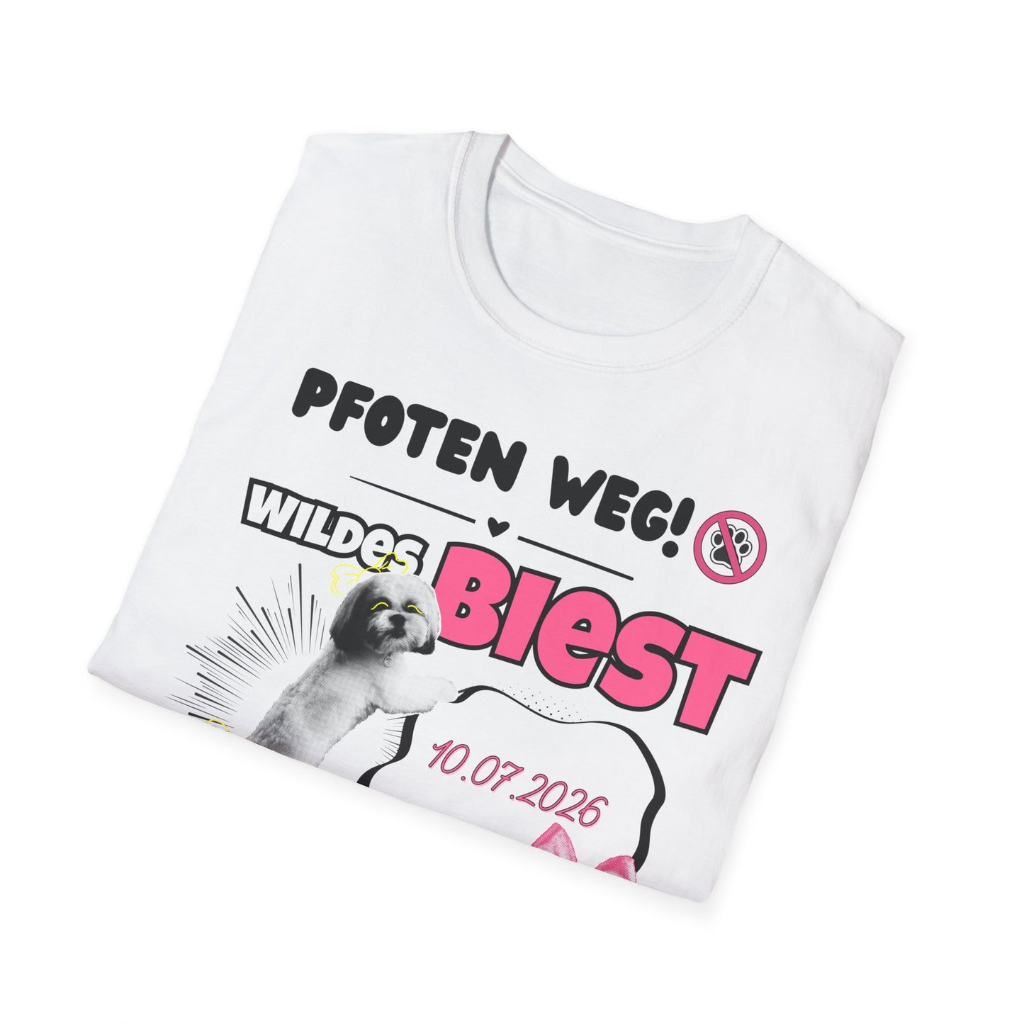 JGA T-Shirt Biest wird Schosshündchen (personalisierbar)