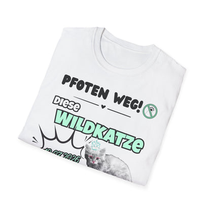 JGA T-Shirt Wildkatze nicht mehr auf der Jagd (personalisierbar)