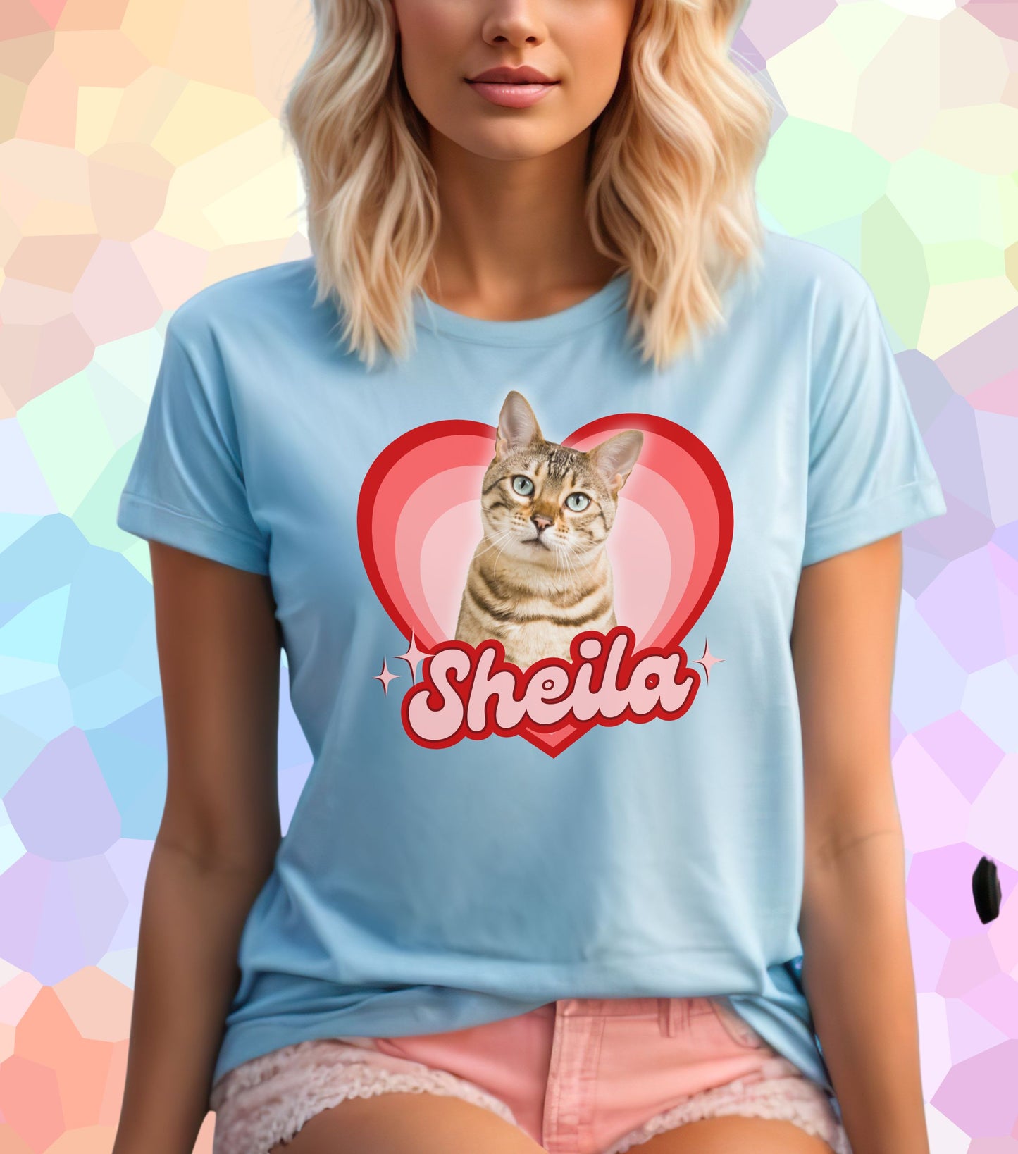 Dein Haustier T-Shirt Herz-Shaped (personalisierbar)
