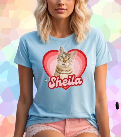 Dein Haustier T-Shirt Herz-Shaped (personalisierbar)