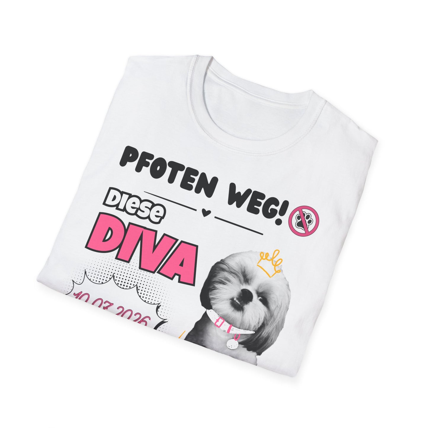 JGA T-Shirt Diva kuschelt nun auf Lebenszeit (personalisierbar)