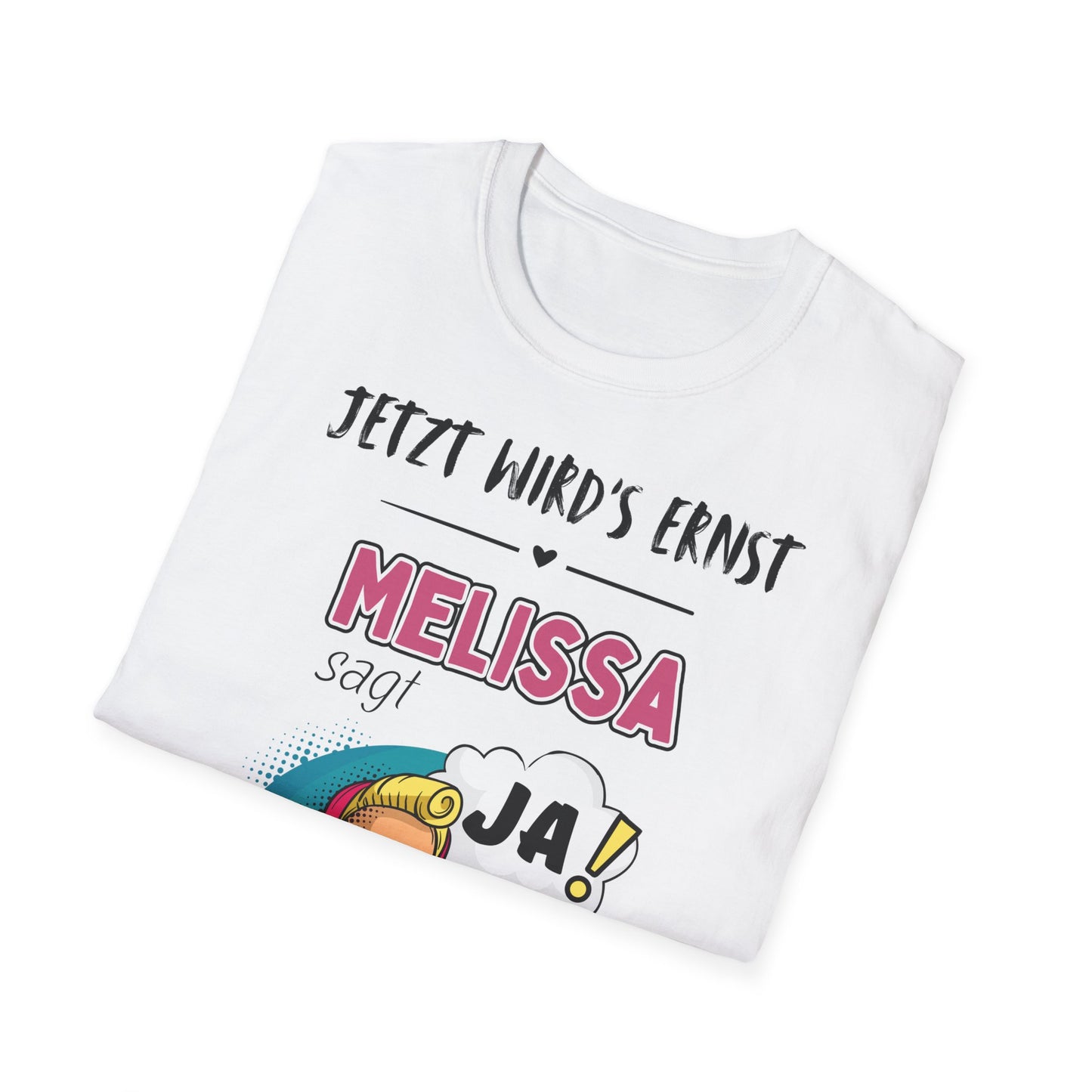 JGA T-Shirt Sie sagt ja (personalisierbar)
