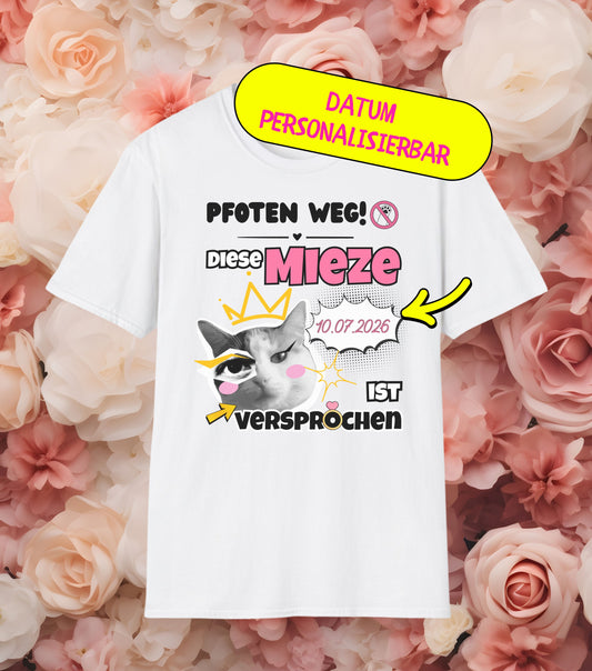 JGA T-Shirt Mieze ist versprochen (personalisierbar)