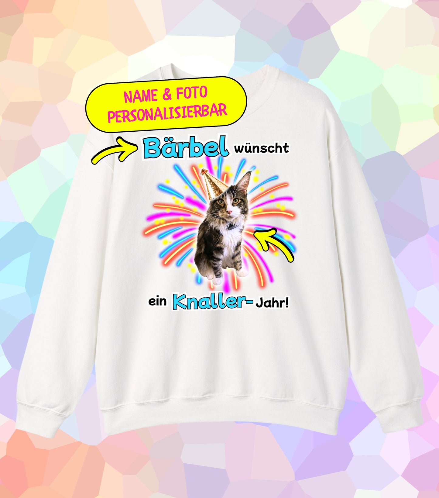 Knaller-Jahr Sweatshirt (personalisiert)