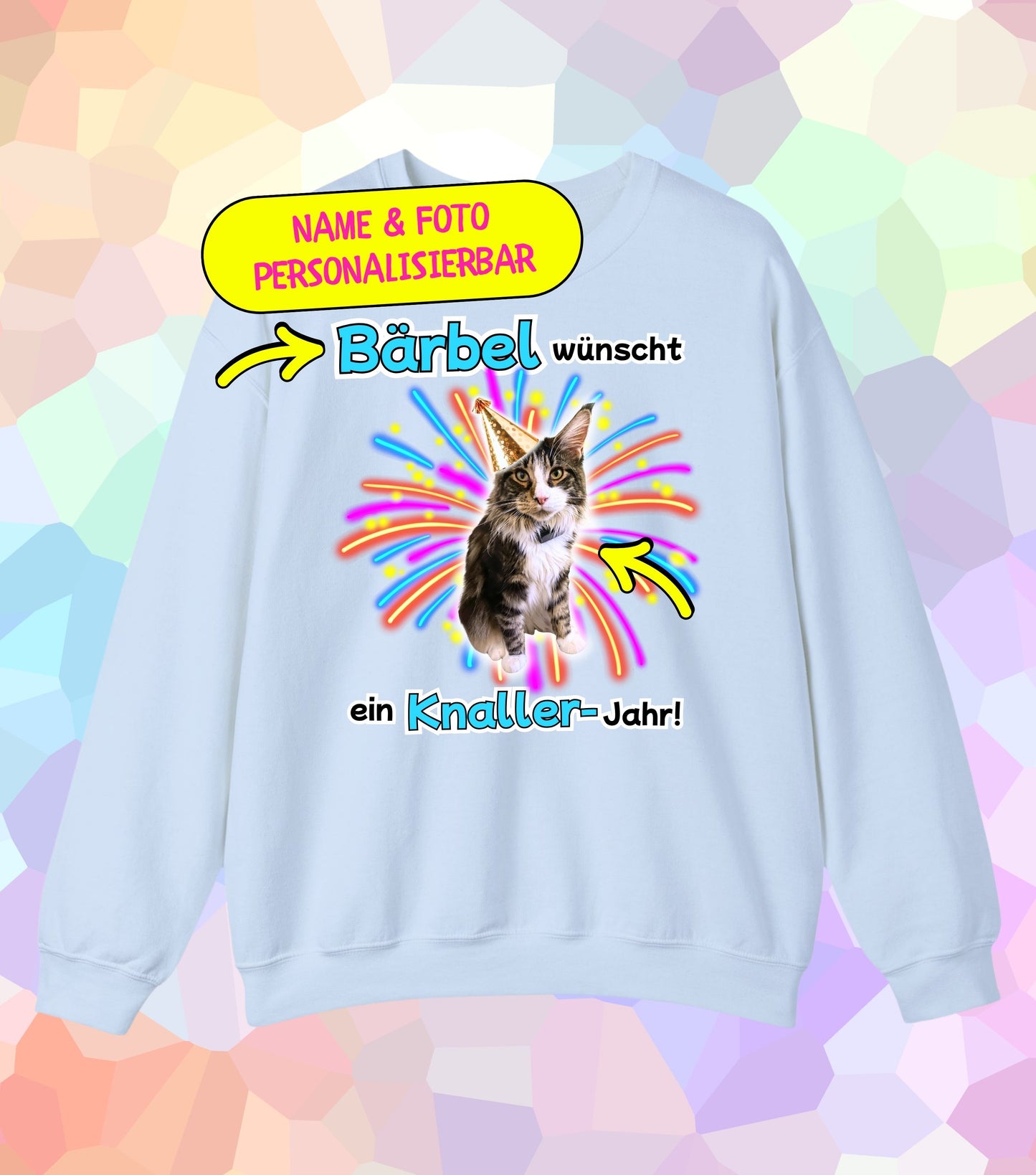 Knaller-Jahr Sweatshirt (personalisiert)