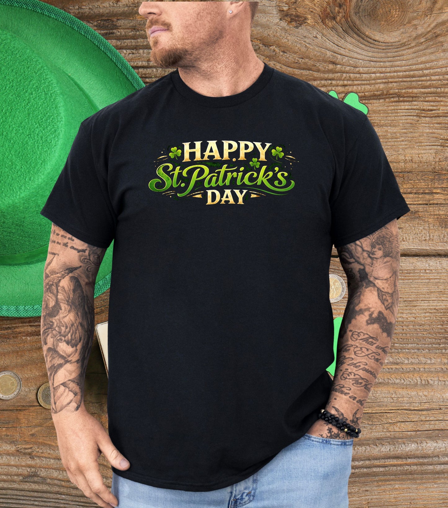 Happy St. Patrick's Day Brew-tal Strings T-Shirt