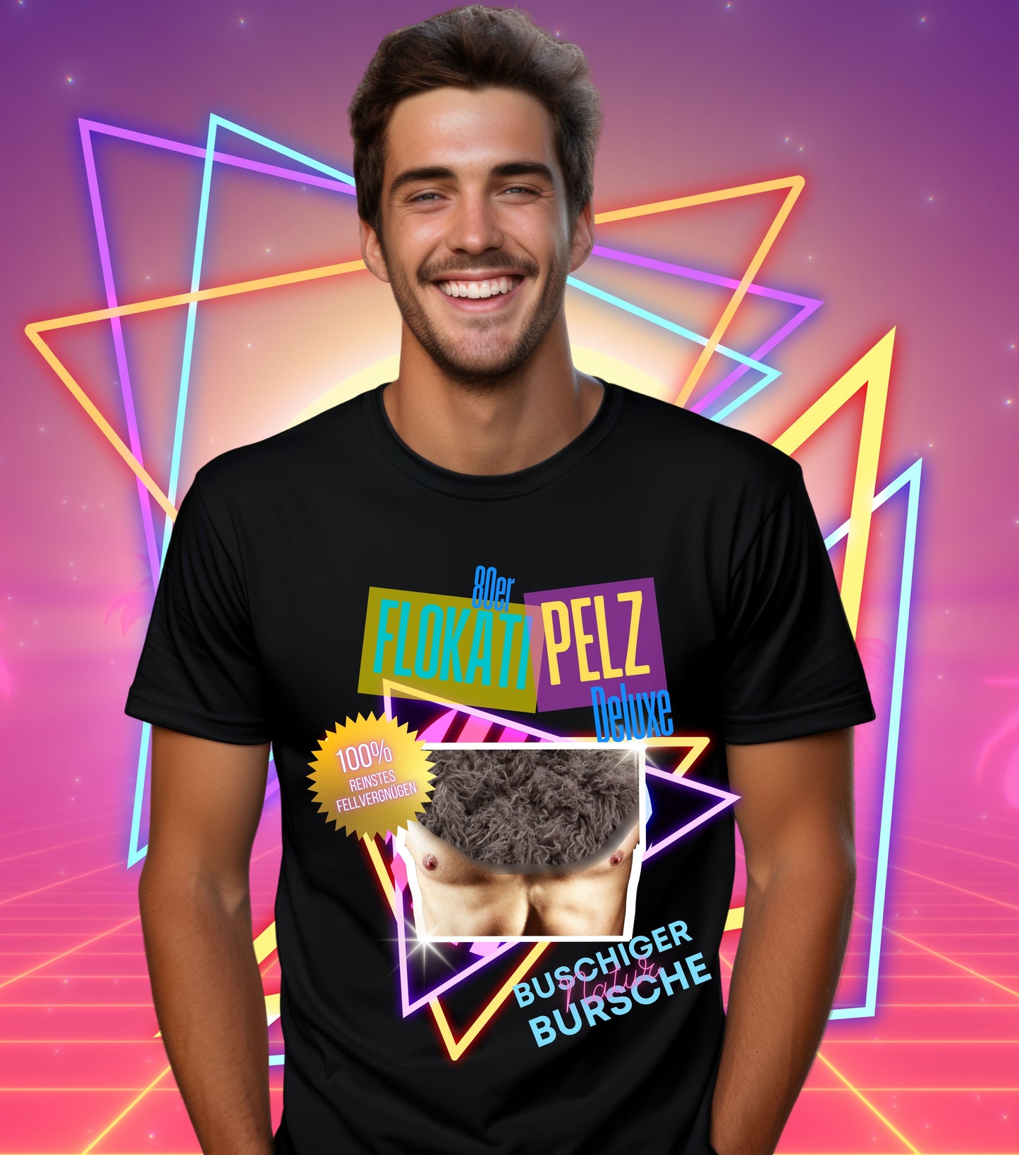 Flokati Pelz T-Shirt