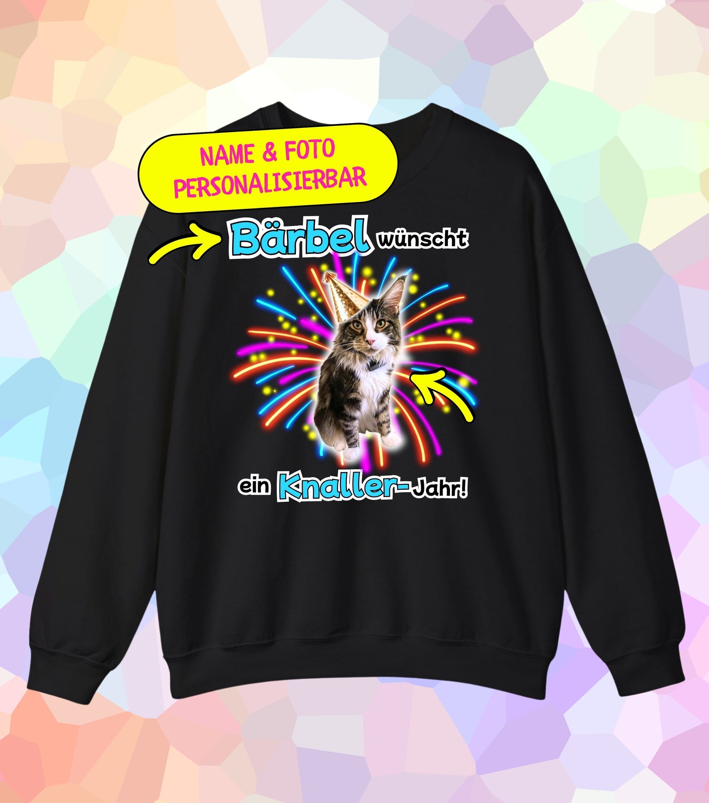 Knaller-Jahr Sweatshirt (personalisiert)
