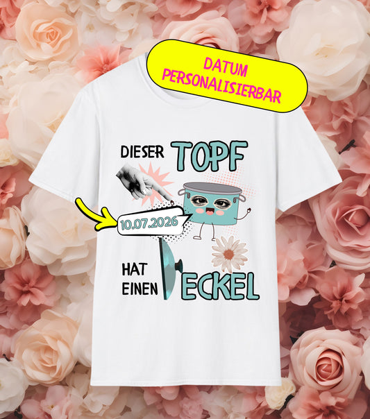 JGA T-Shirt Topf hat Deckel (personalisierbar)