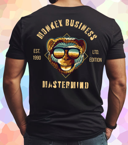 Monkey Business Mastermind Geburtsjahr T-Shirt (personalisiert)