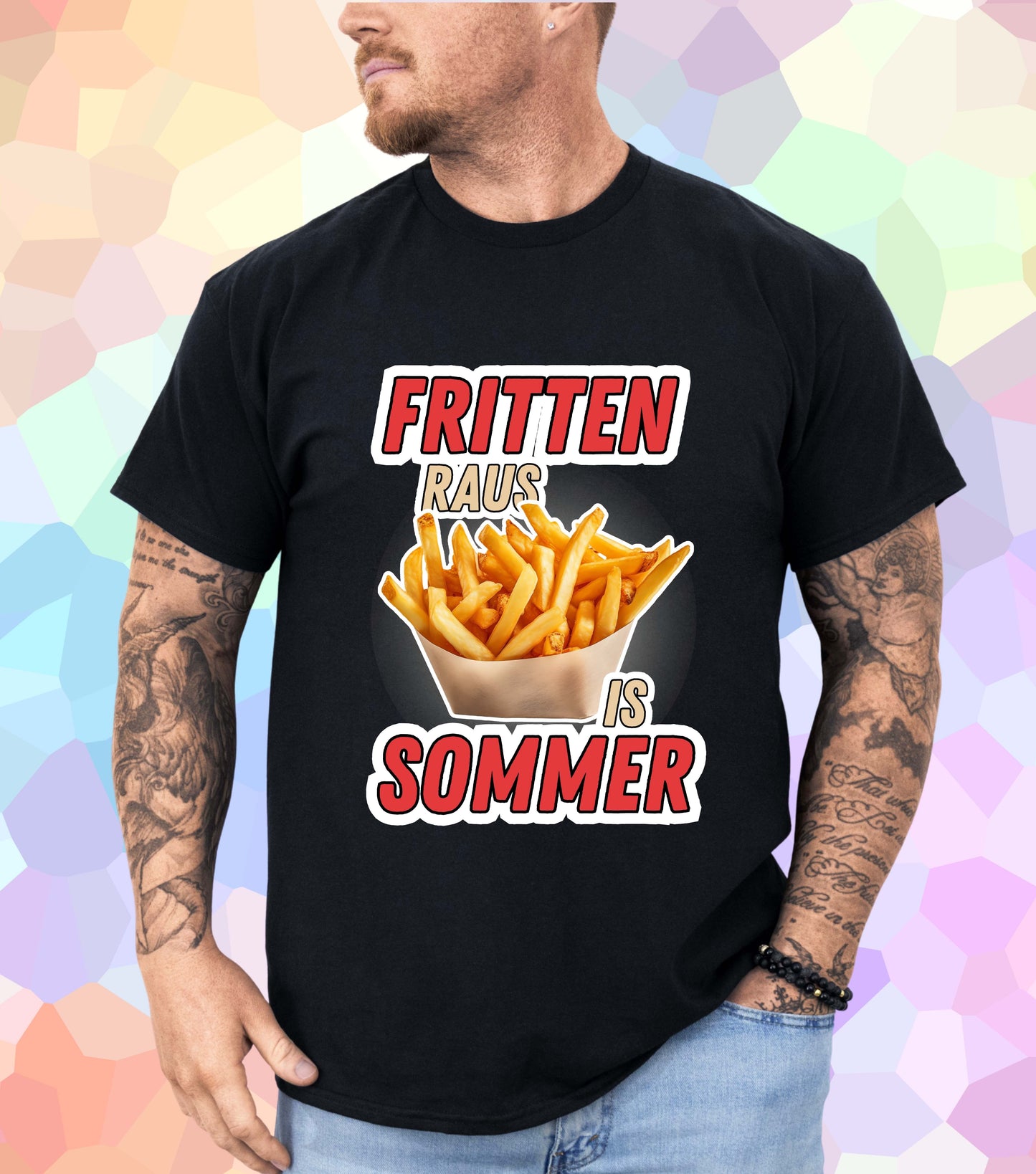 Fritten raus is Sommer T-Shirt
