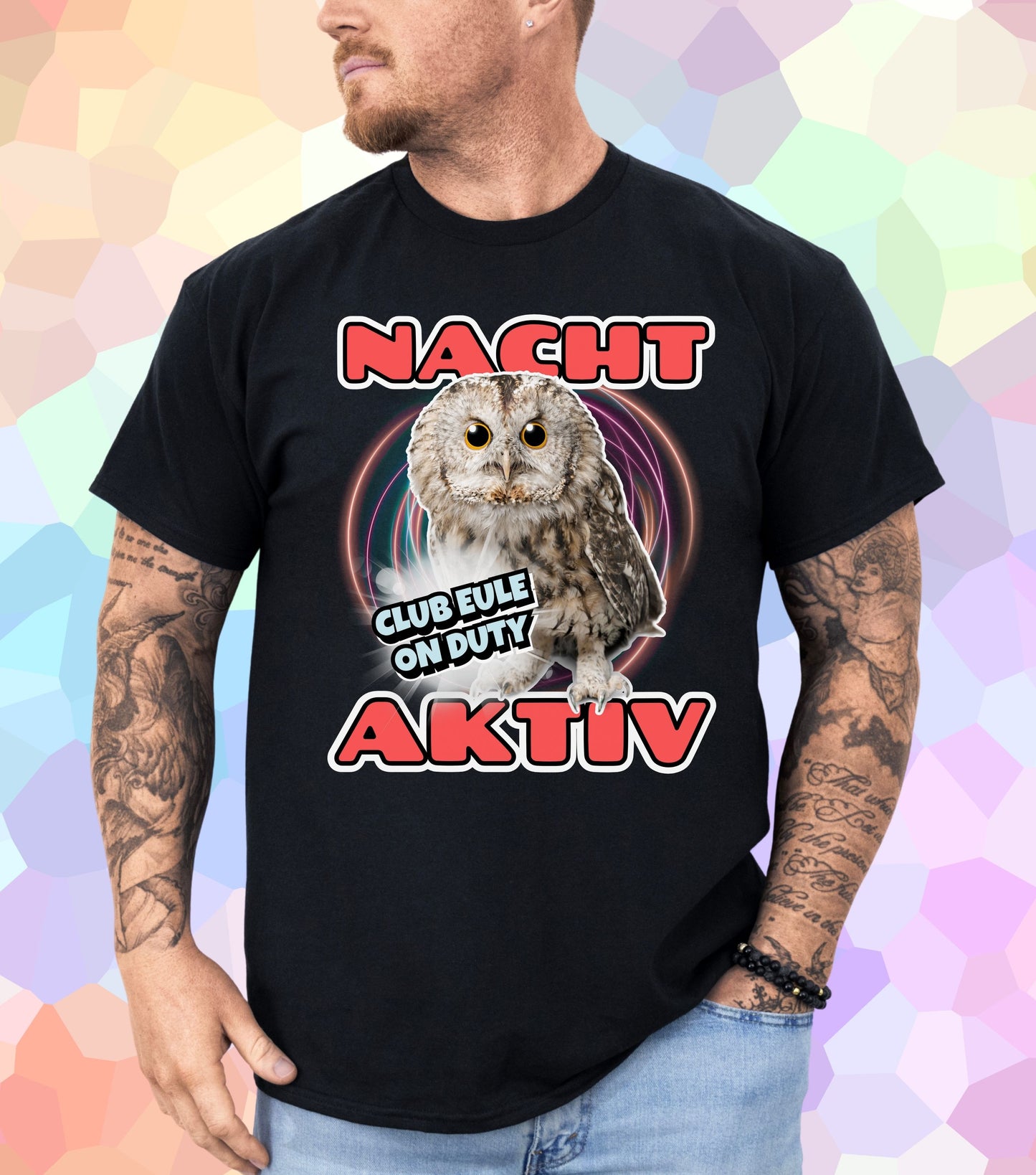 Nachtaktiv Club Eule T-Shirt