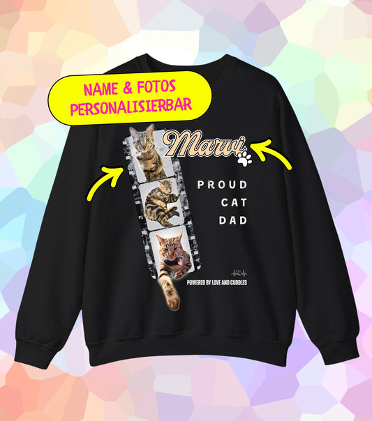 Proud Cat Dad Filmstreifen (personalisiert)