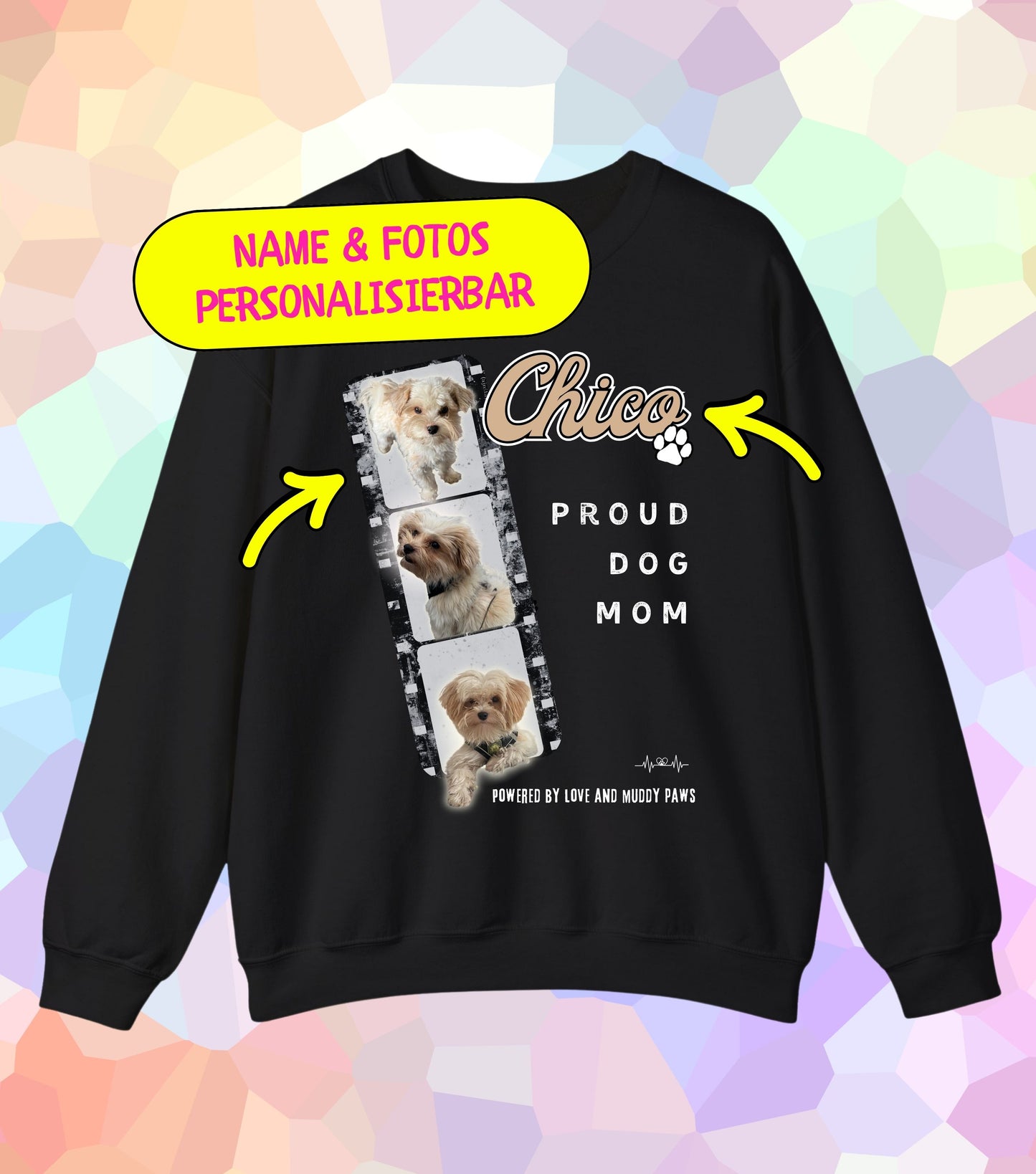 Proud Dog Mom Filmstreifen (personalisiert)