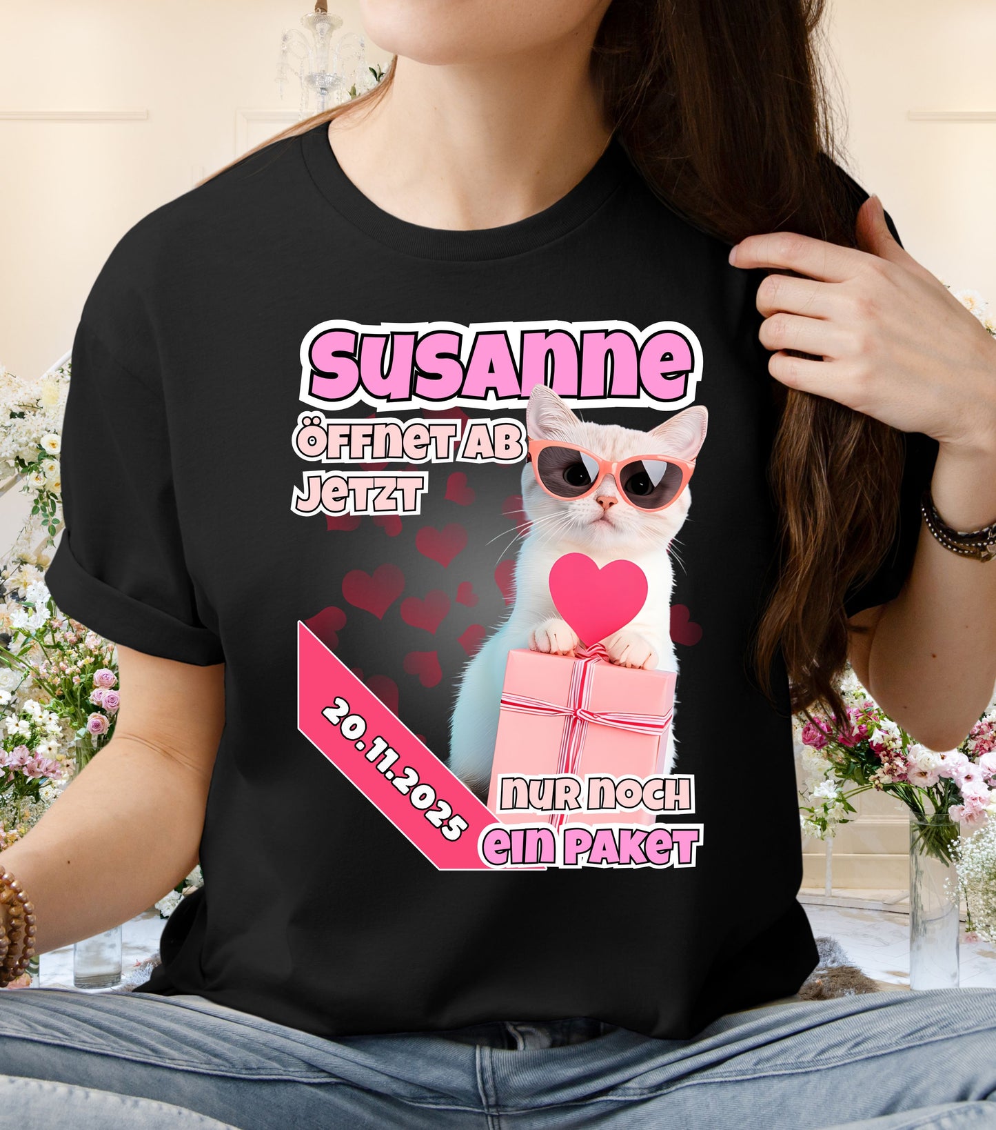 JGA T-Shirt Katze (personalisierbar)