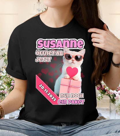 JGA T-Shirt Katze (personalisierbar)