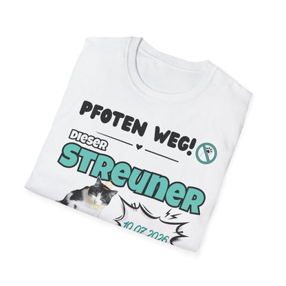 JGA T-Shirt Streuner hat jetzt ein Frauchen (personalisierbar)