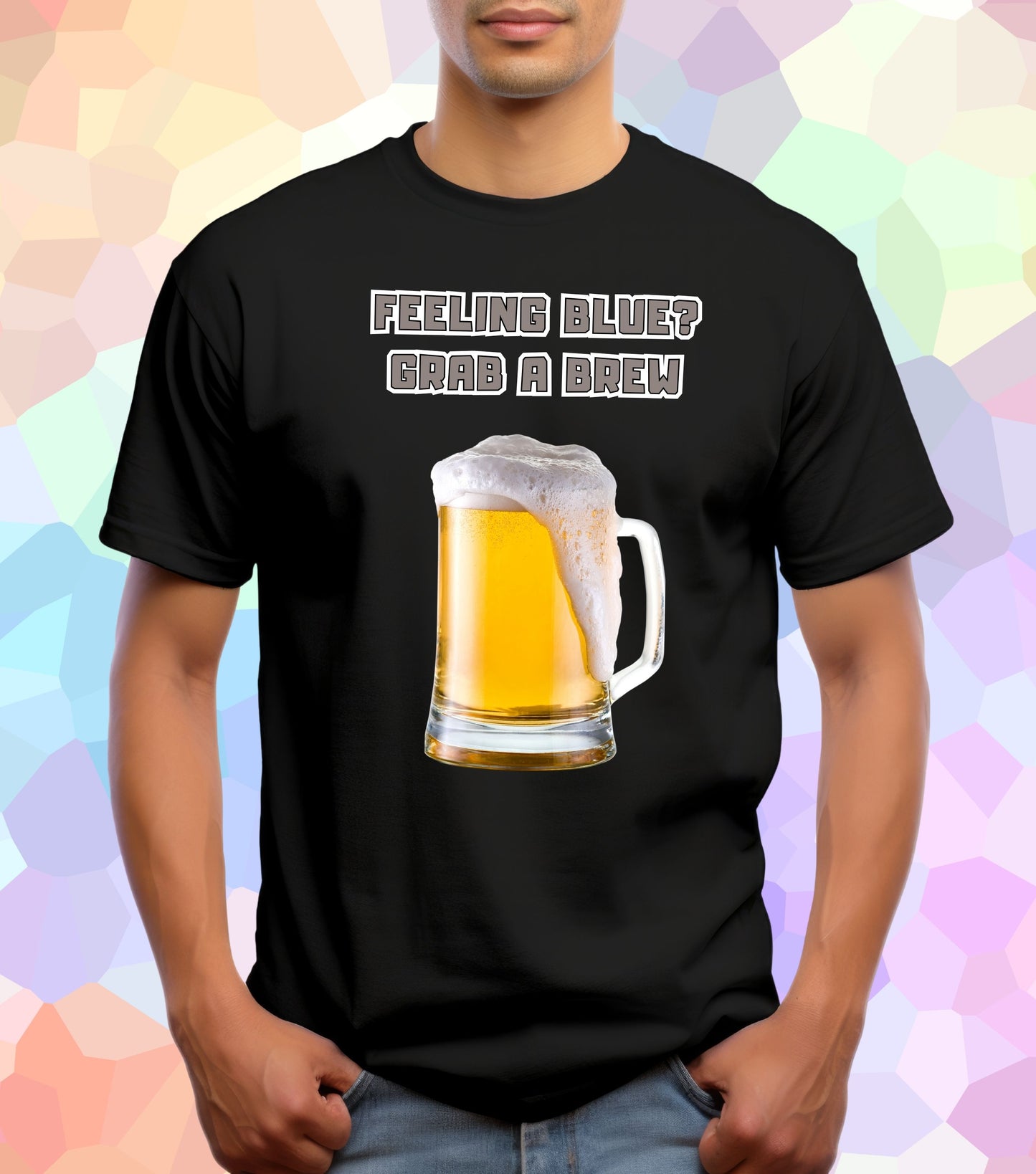 Feeling blue grab a brew T-Shirt