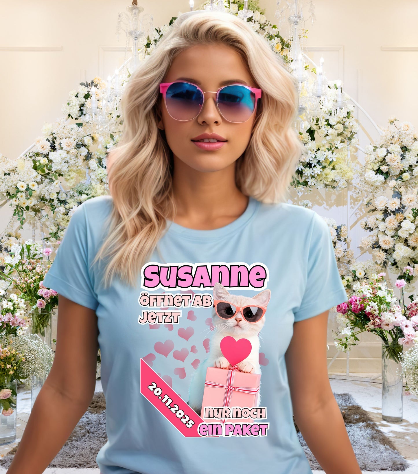 JGA T-Shirt Katze (personalisierbar)