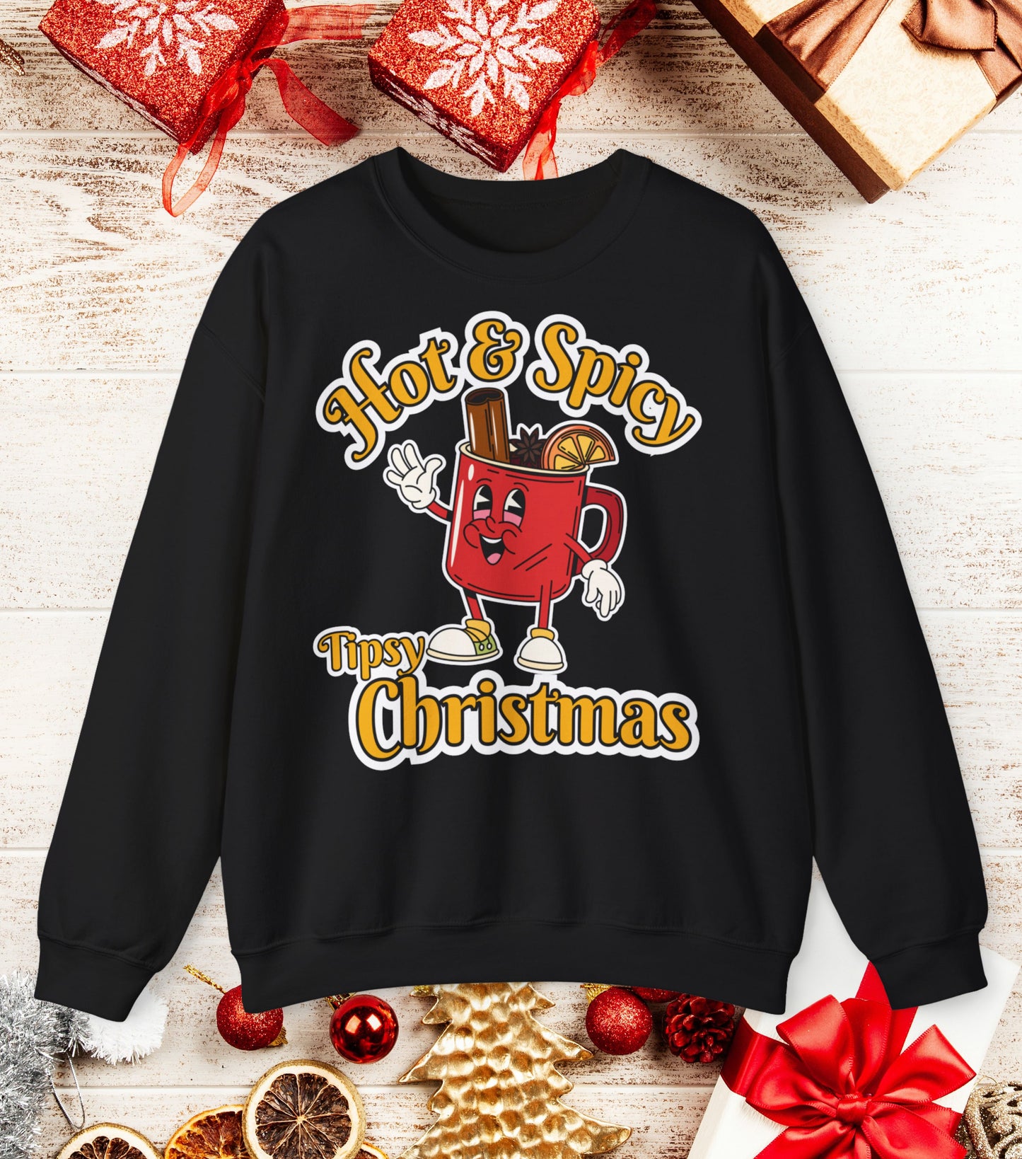 Hot & Spicy Tipsy Christmas Sweatshirt