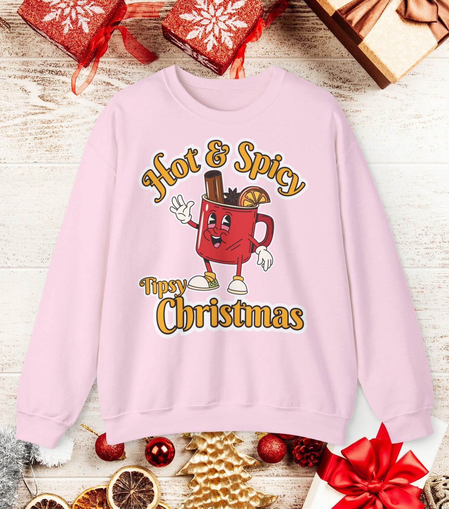 Hot & Spicy Tipsy Christmas Sweatshirt