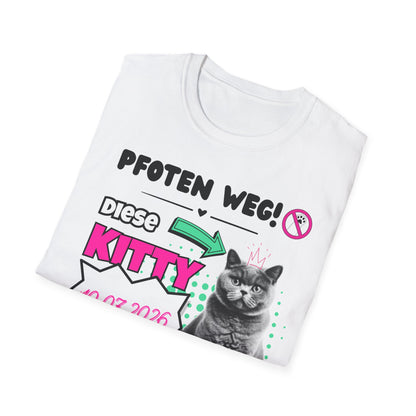 JGA T-Shirt Kitty schnurrt nur noch für einen (personalisierbar)