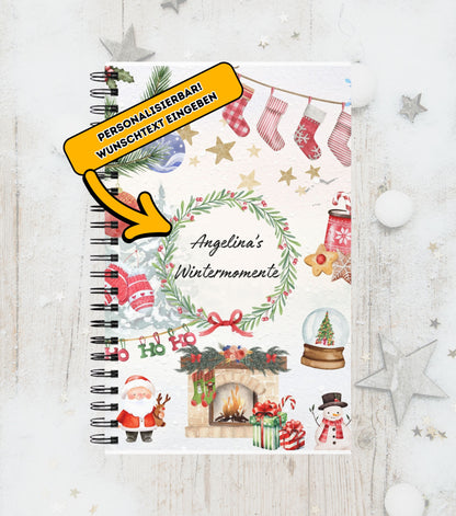 Wintermomente Notizheft (personalisiert)