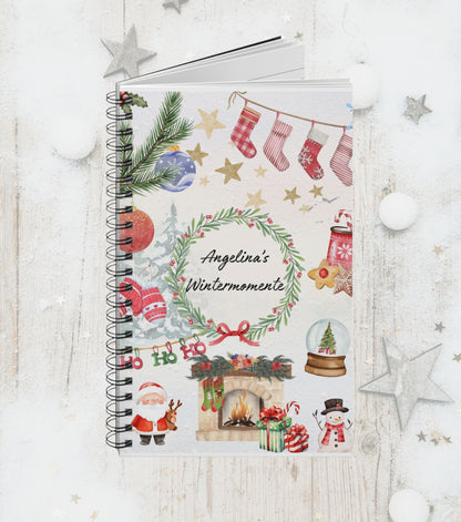Wintermomente Notizheft (personalisiert)