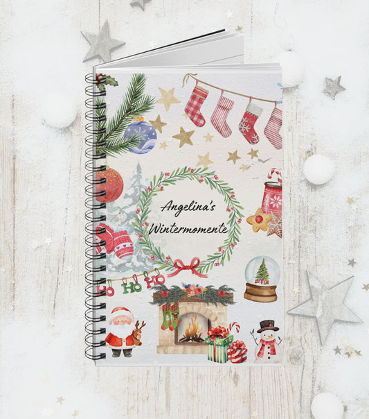 Wintermomente Notizheft (personalisiert)
