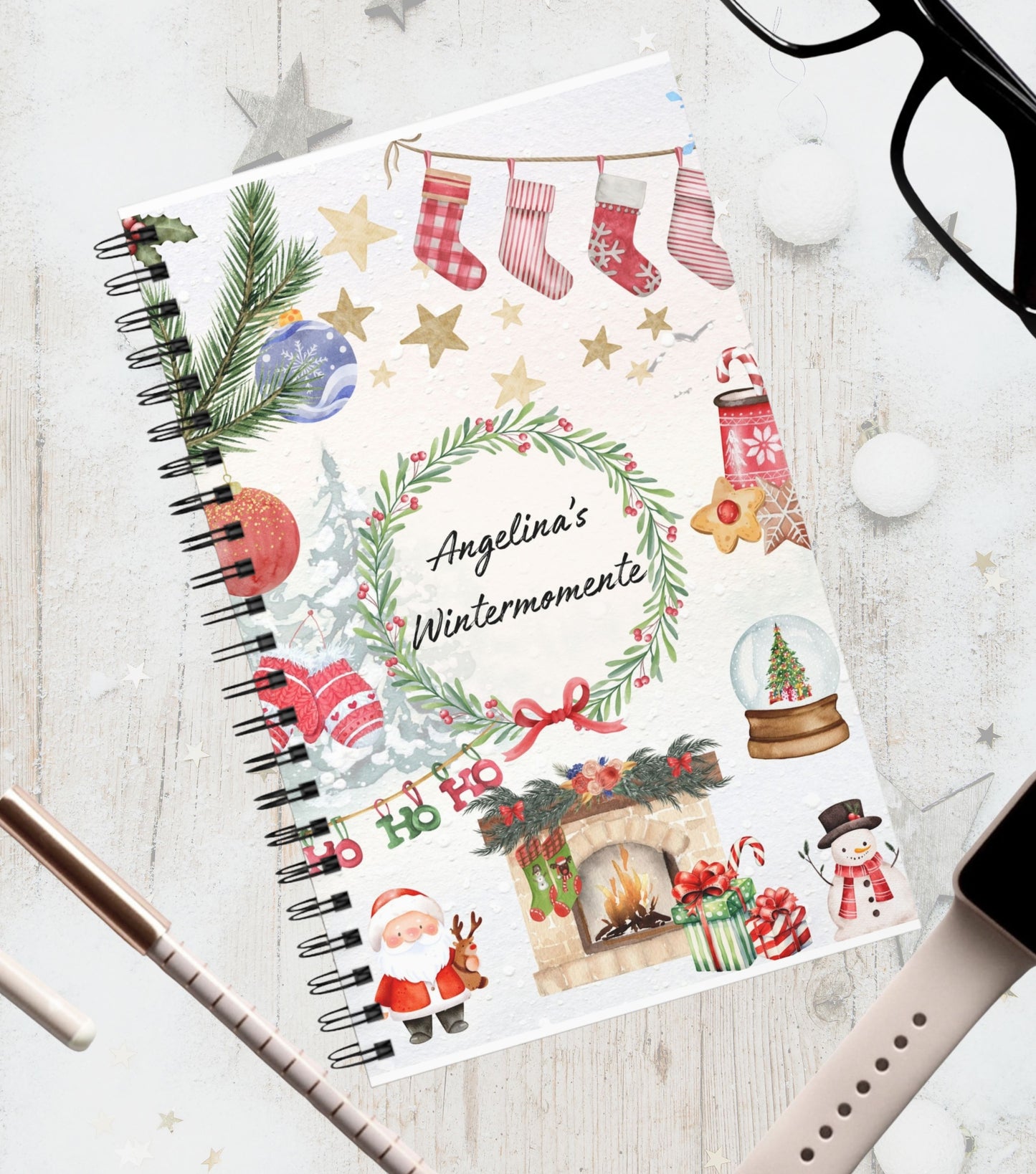 Wintermomente Notizheft (personalisiert)